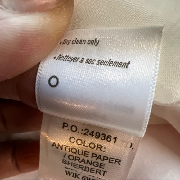 PAIGE Giannina Dress Womens Small Orange Paisley Silk Chiffon Short Sleeve - Picture 15 of 16